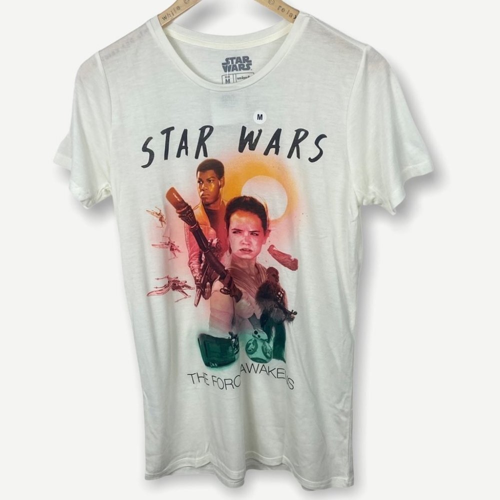NWT Star Wars Force Awakens Short Sleeve Tee Size Medium T-Shirt New With Tags M